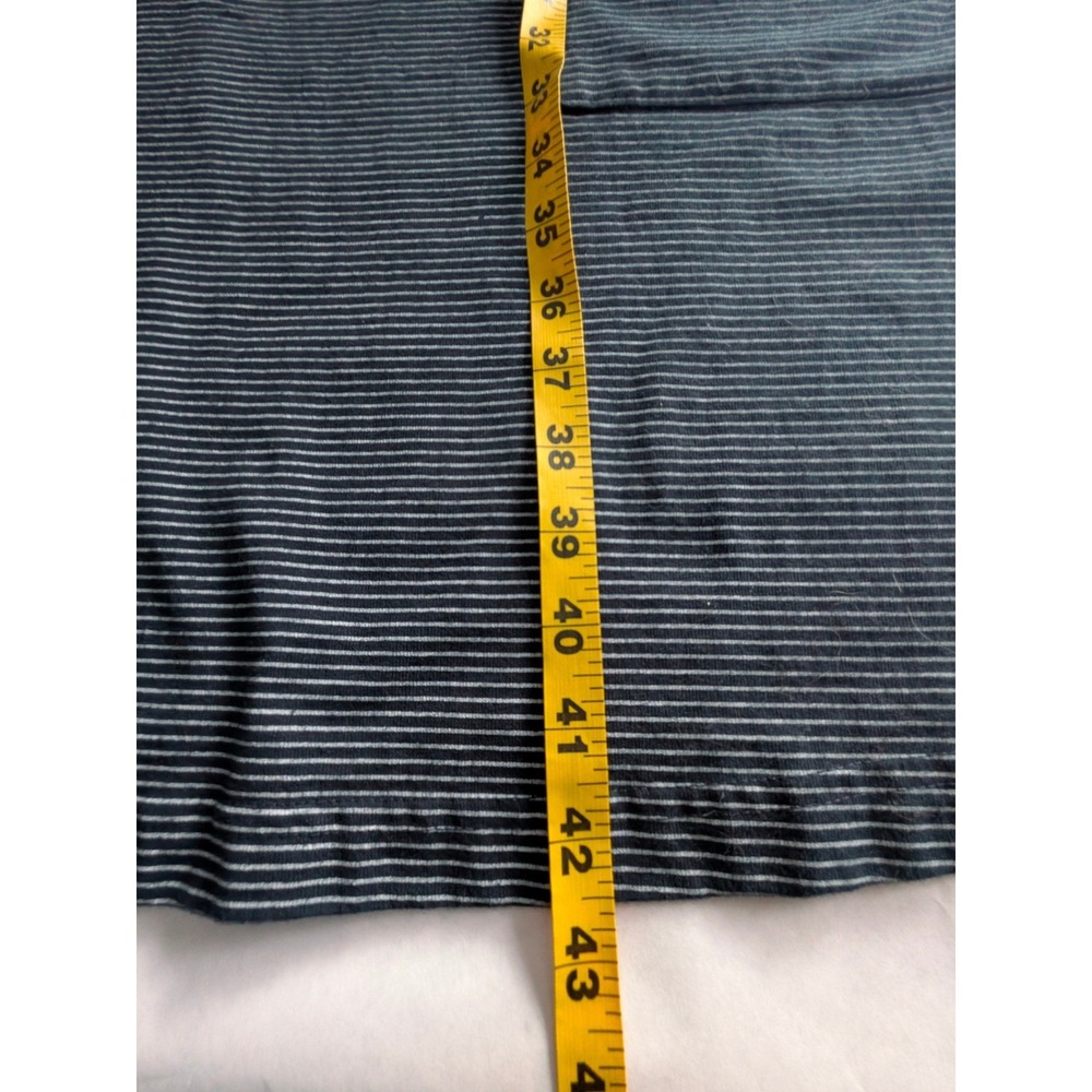 Vintage Fresh Produce Striped Seahorse T-Shirt Dress Navy Blue Pockets Large USA - Picture 4 of 10
